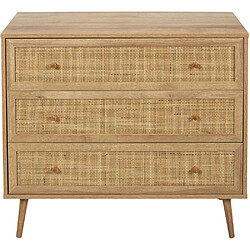 Acheter The Home Deco Factory Commode cannage et bois 3 tiroirs Bali.