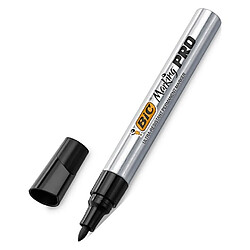 Marqueur permanent Bic Marking Pro pointe ogive 1,1 mm - Corps métal - noir