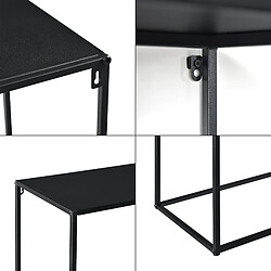 Acheter Table Console en Métal 74 x 115 x 32 cm Noir Mat [en.casa]