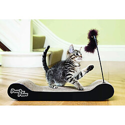 Grattoir pour chats Perfect Griffes - Venteo™ – Tapis a gratter pour griffes - En carton - Adulte - Avec herbe à chat et plumeau