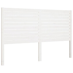 vidaXL Tête de lit Blanc 141x4x100 cm Bois massif de pin