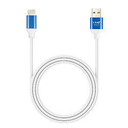 LinQ Câble USB vers USB C Fast Charge 3A Synchronisation Longueur 1.5m Bleu