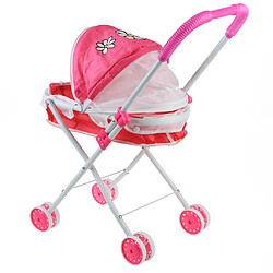 Acheter Mini-poussette pliable de poussette de chariot de poussette de bébé semblant de jouer des jouets rouge