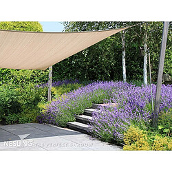 Nesling Voile d'ombrage carrée Coolfit sable 5 x 5 m.