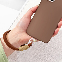 Avizar Bracelet pour téléphone Lanière courte Nylon Marron pas cher