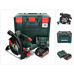 Metabo KS 18 LTX 57 Scie circulaire sans fil 18 V 165 x 20 mm (601857840) + 1x Batterie 10,0 Ah + Chargeur + Coffret MetaLoc