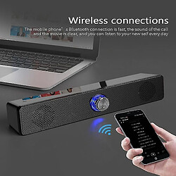 Avis Universal Home Theatre Hifi Hifi Portable Wired Wireless Bluetooth Endeurs Bass Bass Sound Phone | Subwoofer (noir)