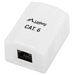 Prise en saillie Lanberg avec 1 x RJ45 Cat.6 UTP non blindé