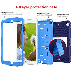 Coque en TPU hybride deux tons bleu foncé/bleu pour votre Apple iPad Mini 9.7 (2019)/4/3/2/1