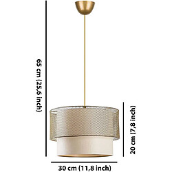 Avis Hanah Home Suspension en métal Cake Abat-jour en métal.