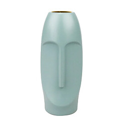 Vase Nordique De Visage Humain Pour L'arrangement De Fleur De Bouquet De Tiges Séchées Style1 Vert