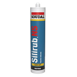 Mastic silicone Silirub NS transparent alimentaire cartouche 300 ml - SOUDAL - 120655