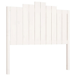 Maison Chic Tête de lit moderne pour chambre - Décoration de lit Blanc 106x4x110 cm Bois massif de pin -MN87617