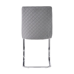 Acheter ComfortXL Lot De 2 Chaises De Salle À Manger En Velours Gris