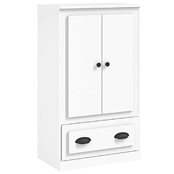 vidaXL Buffet haut blanc 60x35,5x103,5 cm bois d'ingénierie