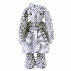 Universal Dravant la poupée lapin gris fleur torsadé peluche en peluche