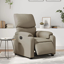 vidaXL Fauteuil inclinable électrique Cappuccino Similicuir