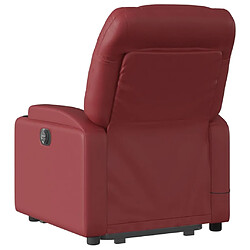 Acheter Maison Chic Fauteuil Relax pour salon, Fauteuil inclinable de massage Rouge bordeaux Similicuir -GKD91855