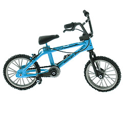 Avis 1:24 mini alliage doigt vélo vélo moulé sous pression modèle bureau gadget jouet bleu # 2