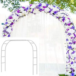 Euro Mega Arche Mariage 240cm Arche Décoration Fête Anniversaire Arc Mariage Arche de jardin pour plantes grimpantes à monter soi-même