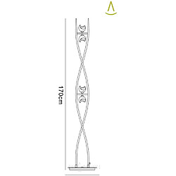 Luminaire Center Lampadaire Fragma 4 Ampoules G9, chrome poli