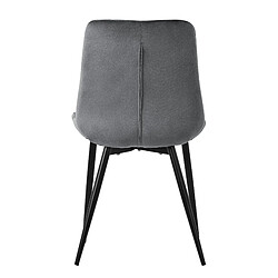 Avis ML-Design Lot de 6 Chaises de Salle à Manger, Anthracite, Assise en Velours avec Pieds Métalliques Noirs