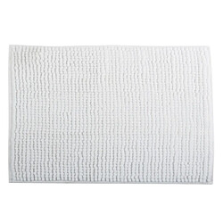 MSV Tapis de bain Microfibre CHENILLE 40x60cm Blanc