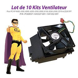 Lot x10 Kits Ventilateur HP 6200 6300 8200 8300 Z210 Z220 SFF PC60037 581352-001 - Occasion