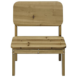 Avis vidaXL Chaises de jardin lot de 2 cire marron 60x52,5x72 cm