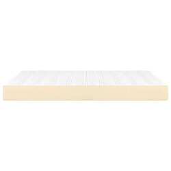 Avis vidaXL Matelas de lit à ressorts ensachés Crème 140x200x20 cm Tissu