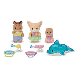 Sylvanian Families Le trio des bebes a la piscine - 5749