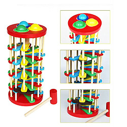 Acheter Universal Balle d'arbre colorée piste de course bâtiment bloc jouet de compétition en bois pour les enfants apprentissage éducation DIY jouet en bois cadeau | Bloc