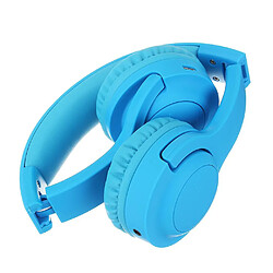 Universal E3 portable casque pliable enfant casque sans fil bluetooth micro intégré avec recharge type c bleu