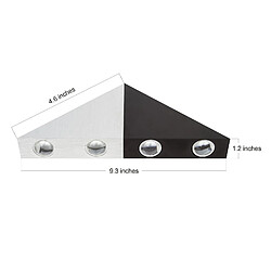 Acheter Stoex Applique Murale LED 5W Interieur Triangle Lampe Design Original Moderne Eclairage Décoratif en Aluminium Luminaire pour Chambre Couloir Salon - Blanc Chaud