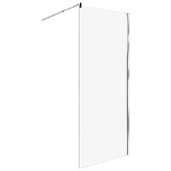 Beliani Parois de douche AHAUS 80 x 190 cm Argenté