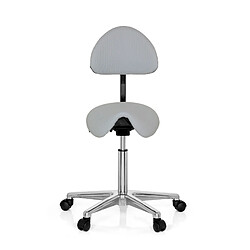 Tabouret / tabouret de travail / assise selle TOP WORK 20 polyuréthane gris hjh OFFICE