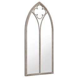 vidaXL Miroir de jardin Sable 100x45cm Fer pour utilisation extérieure