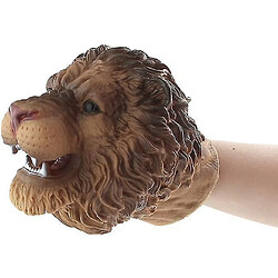 Universal Figures d'animaux sauvages réalistes gants gants gants en caoutchouc lion tête d'action de la tête de la tête