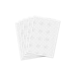 folia Carton à broder, 175 x 245 mm, blanc ()