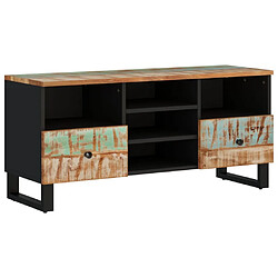 Maison Chic Meuble TV scandinave - Banc TV pour salon 100x33x46 cm bois de récupération et d'ingénierie -MN73042