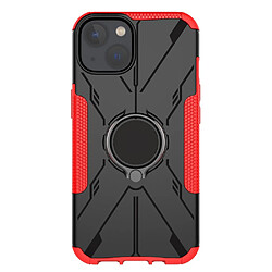 Coque en TPU 2-en-1, anti-chutte avec béquille pour votre iPhone 13 mini 5.4 pouces - rouge