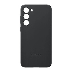 Coque en cuir pour Samsung Galaxy S23+ 5G Noir