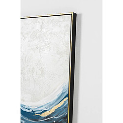 Avis Pegane Tableau peinture à l'huile sur toile, peinte à la main avec cadre en bois noir - Longueur 80 x Profondeur 3.5 x Hauteur 120 cm