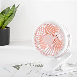 Avis Clip On Fan Ventilateur USB Vent Fort Silencieux à Faible Bruit Pour Dorm Office Rose