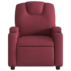 Acheter Maison Chic Fauteuil de massage inclinable,Fauteuil luxe de relaxation Rouge bordeaux Tissu -MN13429