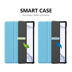 Etui en PU ENKAY fonction de veille/réveil automatique avec support bleu clair pour votre Samsung Galaxy Tab S8 11-pouces Wi-Fi SM-X700/5G SM-X706