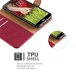 Cadorabo Coque LG G2 Etui en Rouge pas cher