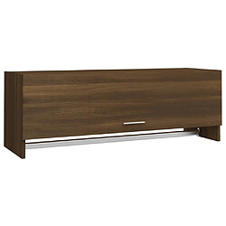 vidaXL Garde-robe Chêne marron 100x32,5x35 cm Bois d'ingénierie