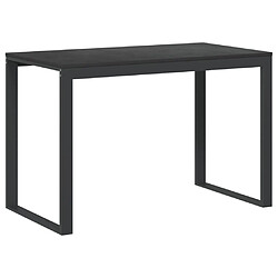 vidaXL Bureau d'ordinateur Noir 110x60x73 cm Bois d’ingénierie