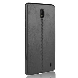 Avis Wewoo Coque Pour Nokia 1 Plus antichoc couture peau de vache motif PC + PU + TPU Case noir